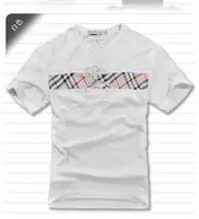 burberry sleeve t-shirt bur05 white midle